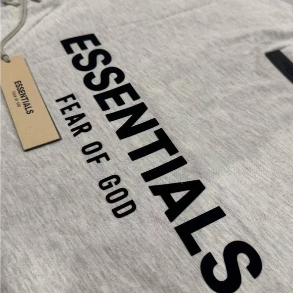 Fear of God Essentials Light Oatmeal Athletic Shorts - Picture 4 of 5